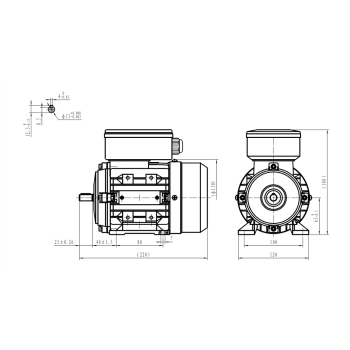 Silnik elektryczny jednofazowy 0,18kW 2800 obr/min. 63B3